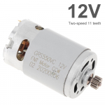 RS550 alalisvoolumootorid 10,8 V / 12 V / 14,4 V / 16,8 V / 18 V / 21 V / 25 V puurmootor 9/11/12 hambaga suure p&ouml;&ouml;rdemomendi k&auml;igukastiga elektritrelli jaoks 12V 11T