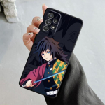 Multifilmi Anime Demon Slayer Nezuko &uuml;mbris Samsung Galaxy A14 A73 A53 A71 A51 A31 A33 A22 A12 A21s A13 A32 A52s A72 A52 A23 jaoks Samsung A14