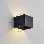 Seina &ouml;&ouml;valgusti LED-seinalamp Inimkehaandur hotelli voodi k&otilde;rval Magamistoa koridori ZH must