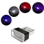 2 tk Mini USB LED &ouml;&ouml;tuled auto salongi atmosf&auml;&auml;rivalgusti auto sisekujundus &uuml;mbritseva valgustuse LED neoonpirni autokaubad 2pcs White light
