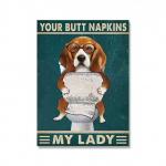 Sinu tagumik salvr&auml;tikud My Lady WC Naljakad plakatid ja prindid Loomad Kena tagumik Vintage seinakunst L&otilde;uend Maalimine Vannitoakaunistus 21cm&times;30cm NoFrame