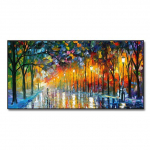Suur abstraktne maalikunst V&auml;rviline &otilde;itsev lilleplakat L&otilde;uendimaal elutuppa seinakunst Dekoratiivsed pildid Kodukaunistus 50cm&times;150cm NoFrame