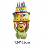 Kolmekihiline suur kook &otilde;hupalliga s&uuml;nnip&auml;eva t&auml;histamine &otilde;hupalliga kaunistus YAY, IT'S SINU S&Uuml;NNIP&Auml;EV Laste s&uuml;nnip&auml;evapeotarbed