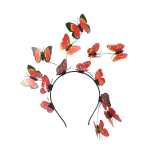 Coucoland Butterfly Charm M&uuml;ts Monarh Butterfly Peapael Krooni Teepidu Halloweeni Kost&uuml;&uuml;m Peakate punane