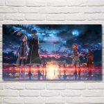 M&otilde;&otilde;gakunst Internetis Anime-ideom&auml;ngud Kirigaya Kazuto kunsti siidist plakatid Kodukaunistused Maalimine Kunstiteosed Moodne plakat Ilma raamita 20*40cm