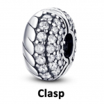 Turvakett Klamber 925 Sterling Silver Cz Pave Clip Charms Daisy Beads Fit Kaelakee K&auml;ev&otilde;ru Ehted Naistele