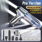 95000Pa juhtmevaba autotolmuimeja, kaasaskantav mini-robottolmuimeja auto kodus t&ouml;&ouml;laua klaviatuuri puhastamiseks