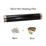 220 V k&uuml;ttematt Elektriline kiirgusp&otilde;randak&uuml;ttes&uuml;steem koos tarvikutega Sobib energia s&auml;&auml;stmiseks 50cm*4m black