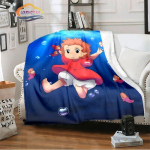 Ponyo on the Cliff armas Multifilmi tekk Miyazaki Hayao Animatsioonisarja tekk Nelja aastaaja tekk lastele ja t&auml;iskasvanutele 75x90cm