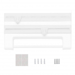 Seinale kinnitatav paberr&auml;tikuhoidja kastmepudelirestiga 4-&uuml;hes toidukilest l&otilde;ikehoidja Mutifunktsionaalne k&ouml;&ouml;gikoristaja valge