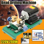 220V 280W p&auml;rlipuuriga aukude puurimismasin, helmeste ehete punch, graveerimine graveerija t&ouml;&ouml;pink