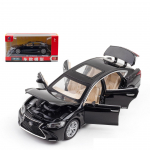 1/32 skaalaga LEXUS LS500 survevalu sulamist automudel, poiste metallist m&auml;nguauto simulatsiooniauto mudeli kaunistus koos tagasit&otilde;mbeheli ja valgusega 1/32-16.5x7x4.5cm must