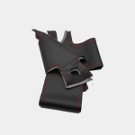 K&auml;sitsi &otilde;mmeldud rooliratta nahkkate Acura CL 1998-2003 jaoks Honda CRV CR-V Accord 6 Odyssey Prelude Civic jaoks Red Thread