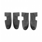 4tk mikrokiust nahast siseuksepaneeli kaitsed / ukse k&auml;etoe katte trimm Kia Spectra Cerato 2005 2006 - 2010 2011 jaoks 4xDoor Armrest Black