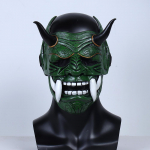 Samurai mask Jaapani cosplay maskid hirmutavad lateks ripsmetu&scaron;&scaron;id &otilde;udusfilmid n&auml;omaskid Halloweeni kost&uuml;&uuml;mid rekvisiidid karnevali ripsmetu&scaron;&scaron;id roheline