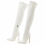 Aneikeh naiste peol p&otilde;lvede peal tantsivad saapad, 2023. aasta moodne seksikas lakknahast t&otilde;mblukk Chelsea saapad bankett pulmad 42