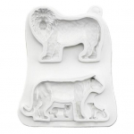 Fondant hallituse painduv mittenakkuv silikoonist džungel loomavaht Fondant hallituse koogipood B