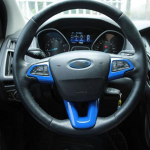 Kolme stiili ABS-v&auml;rviga autorooli kaunistustega kleebistega kleebis Ford Focus 4 MK4 2014 2015 2016 2017 sinine