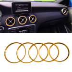 5 tk/komplekt &otilde;hukonditsioneeri ventilatsiooni v&auml;ljalaskeava r&otilde;nga kaunistus Mercedes Benz AB GLA CLA klass W176 W246 C117 X156 jaoks 2013-2018 A class