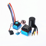 3650 2300KV Harjadeta Mootor & 120A ESC & Radiaatorikate Kombineeritud Asendus HSP HPI Wltoys jaoks 60A sinine