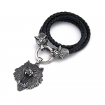 Roostevabast terasest norra m&uuml;toloogia viikingi keldi hundipea ripats kaelakee meeste aksessuaarid 80CM