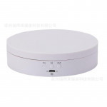 360&deg; p&ouml;&ouml;rlev elektriline plaadim&auml;ngija statiiv ehete pildistamiseks valge