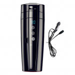 12V/24V autosoojenduskruus koos lekkevastase kaanega Kaasaskantav Travel Smart Coffee Travel Cup Muutuva temperatuuriga veekeetja kohvi jaoks China must