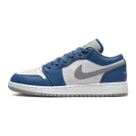 Air Jordan 1 Low GS True Blue Cement Laste tossud Tsemendihall Valge 553560-412 38