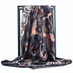 Kvaliteetsed luksuslikud siidist sallid peapael Sallid kaelasall naistele kett siidist sall naiste dekoratiivne sall 90*90cm