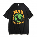 R&auml;pp Nas One Love Illmatic Hip Hop Vintage T-s&auml;rgid Unisex Mood T-s&auml;rk Unisex Naiste Kvaliteetne vabaaja Suurem&otilde;&otilde;tmeline Harajuku T-s&auml;rk L