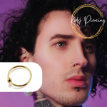 KODY PIERCING 14k t&auml;iskollane kuldne ninas&otilde;rmus augustamise ehe 8 mm palliga &ndash; kvaliteetne augustamine