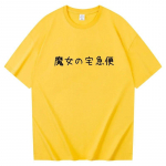 Kiki ja Jiji Tees Studio Ghibli Kiki kohaletoimetamisteenus Puuvillane Ts&auml;rk Naiste suvine l&uuml;hikeste varrukatega T-s&auml;rk Harajuku Riietus L