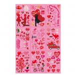 9 tk. S&otilde;brap&auml;eva staatilised kleebised, mida on lihtne peale kanda, ilma j&auml;&auml;kideta erksad v&auml;rvid Loo romantiline atmosf&auml;&auml;r armastusteemalised aknakaunistuse kleebised