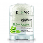 DEOKLEAR Mineral Deodorant stick 70 g. (Skin Rescue) - Care Formular with Aloe Vela Leaf Juice 70 g.