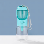 Kaasaskantav koerte ja kasside veepudel koos toidu- ja veemahutiga kutsikatele, lemmikloomade s&ouml;&ouml;tmiskauss, lemmikloomade joogikauss v&auml;ljas reisimiseks 350ml valge