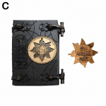 Puidust vintage hoiukarp muumia surmaraamat vaigust kaunistus k&auml;sit&ouml;&ouml; kaunistused maagiline saal I8H5 black with key-One-size