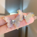V&auml;rvilised Fairy Stereo Butterfly Stud k&otilde;rvar&otilde;ngad naistele Mini armsad h&uuml;poallergeensed liblikad Peen t&auml;iustatud k&otilde;rvar&otilde;ngapidu Je