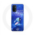 &Uuml;mbris Oppo A74 5G Stitch Ohana Quote jaoks