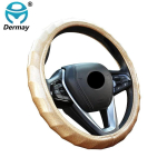 DERMAY Steering Wheel Cover Laser PU Leather Cute for Women Girl Non-slip fit Steering Wheel 37-38cm Fashion Car Accessories kuld