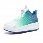 Laste kulumiskindlad ja moodsad trendi kaherealised neljarattarattalised k&auml;imisjalatsid Spordilauajalatsid 29 must/lilla