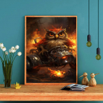 DIY teemantmaaling &ouml;&ouml;kull jalgrattaga ristpistes komplekt Mosaiikkunst Teemantmaal T&auml;isringi/ruudukujuline teemant Kodukaunistus Round 20x30cm