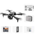 Uus K9Pro kaugjuhtimispuldiga drooni topeltkaamera 4K lainurk optilise voolu positsioneerimisega takistuste v&auml;ltimisega mini kokkupandav neljakopteri m&auml;nguasi 1 battery must