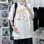 WoUnisex Mood Armas Vaimu Koomiks T-s&auml;rk Poisid T&uuml;drukud &Uuml;lisuur Streetwear R&otilde;ivad Suvine Must Puuvill L&uuml;hikeste Varrukatega T-s&auml;rgid 4XL