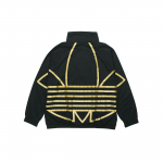Adidas Originals Trefoil Metallik Logo Seisukrae T&otilde;mblukuga Jakk Meeste Jakid Must FS7323 S