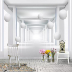 Moodne lihtne 3D-stereoruumiline pallifoto Seinapildid Tapeet Elutuba Magamistoa S&ouml;&ouml;gitoa Taustatapeet 200 cm(W) x 140 cm(H)