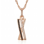 Crossing Geometric Black White Tsircon Ripats Kaelakee Naistele Mood Igap&auml;evased Ehted Wave Chain Luksuslik Kaelakee