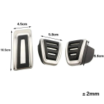 Auto pedaalid Jalg K&uuml;tus piduri siduri kate Volkswagen VW Polo A05 Golf A7 jaoks Skoda Rapid Octavia 5E 5F A7 osad MT 3 Pieces black