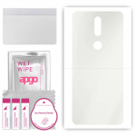apgo MATTE Protective Skin Sticker for the back compatible with Nokia 2.4, Wrap Film, Hydrogel Film, Flexible, Soft TPU with positioning layer easy in