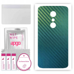 apgo Protective Skin Sticker for the back compatible with ZTE Axon 7, Wrap Film, Foil, Vinyl - Pattern Carbon Chameleon CAKA1