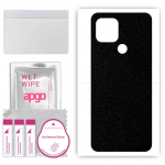 apgo Protective Skin Sticker for the back compatible with Kruger&Matz Flow 9, Wrap Film, Foil, Vinyl - Pattern Matte Black